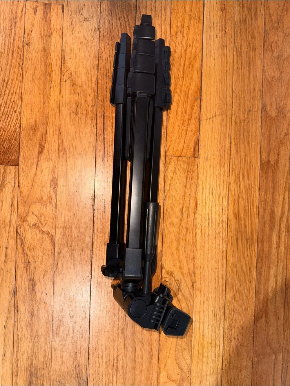 Portable Black Camera Tripod with Phone Mount